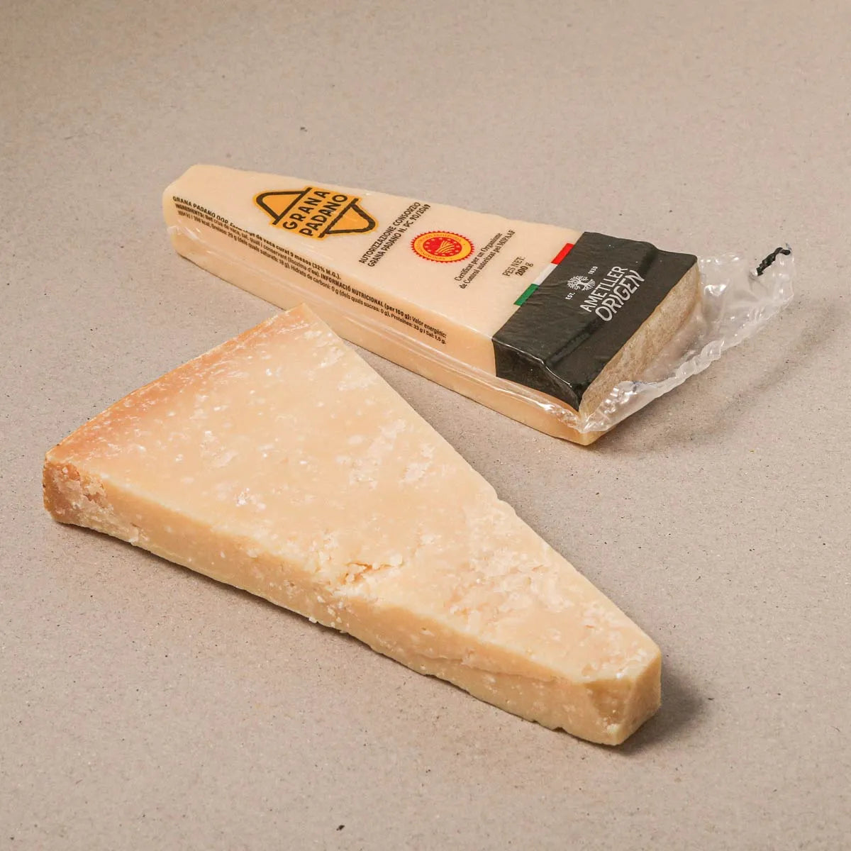 Grana Padano – Queso italiano DOP en cuña de 200 g