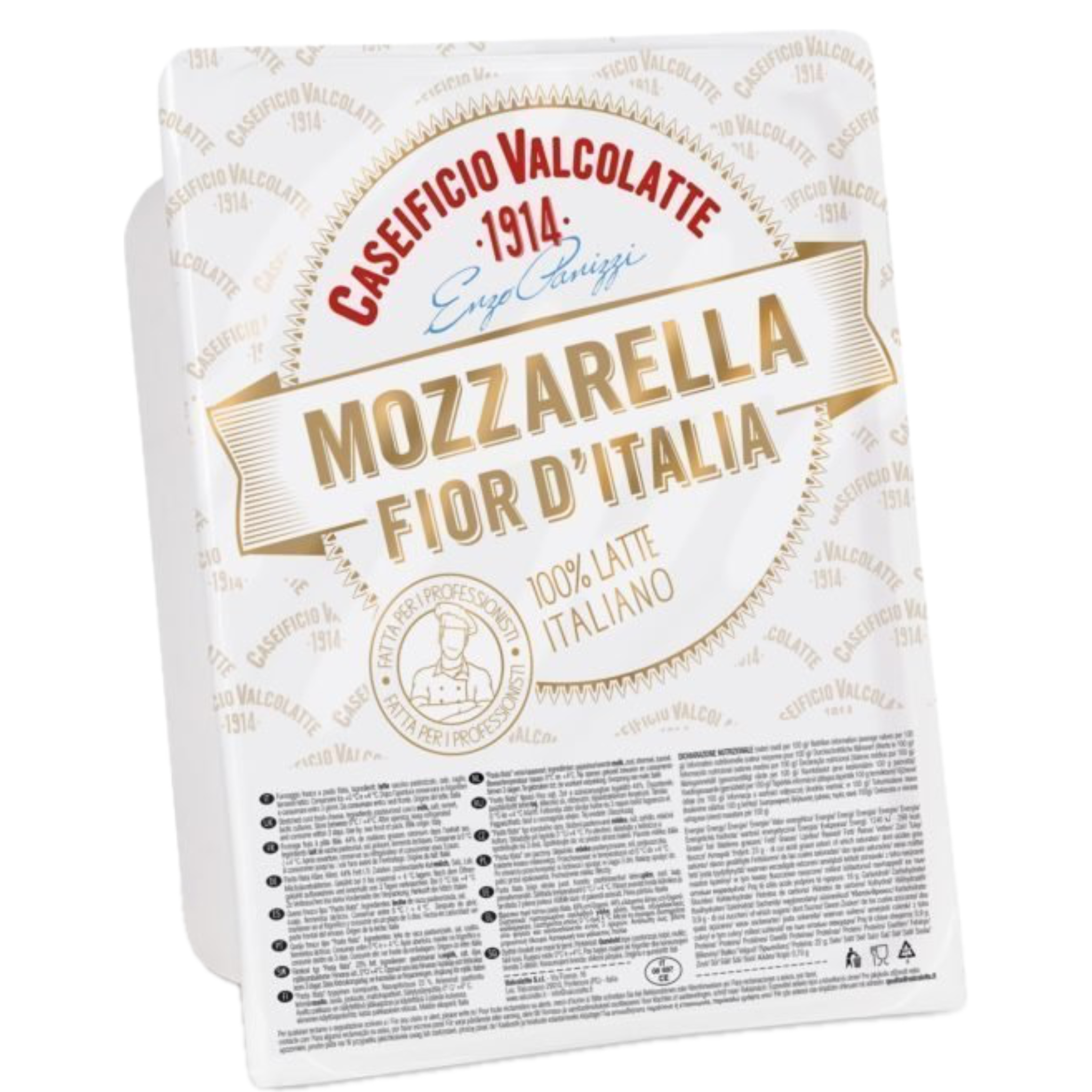 Mozzarella Fior d’Italia – Valco Latte – Leche 100% Italiana – Profesional