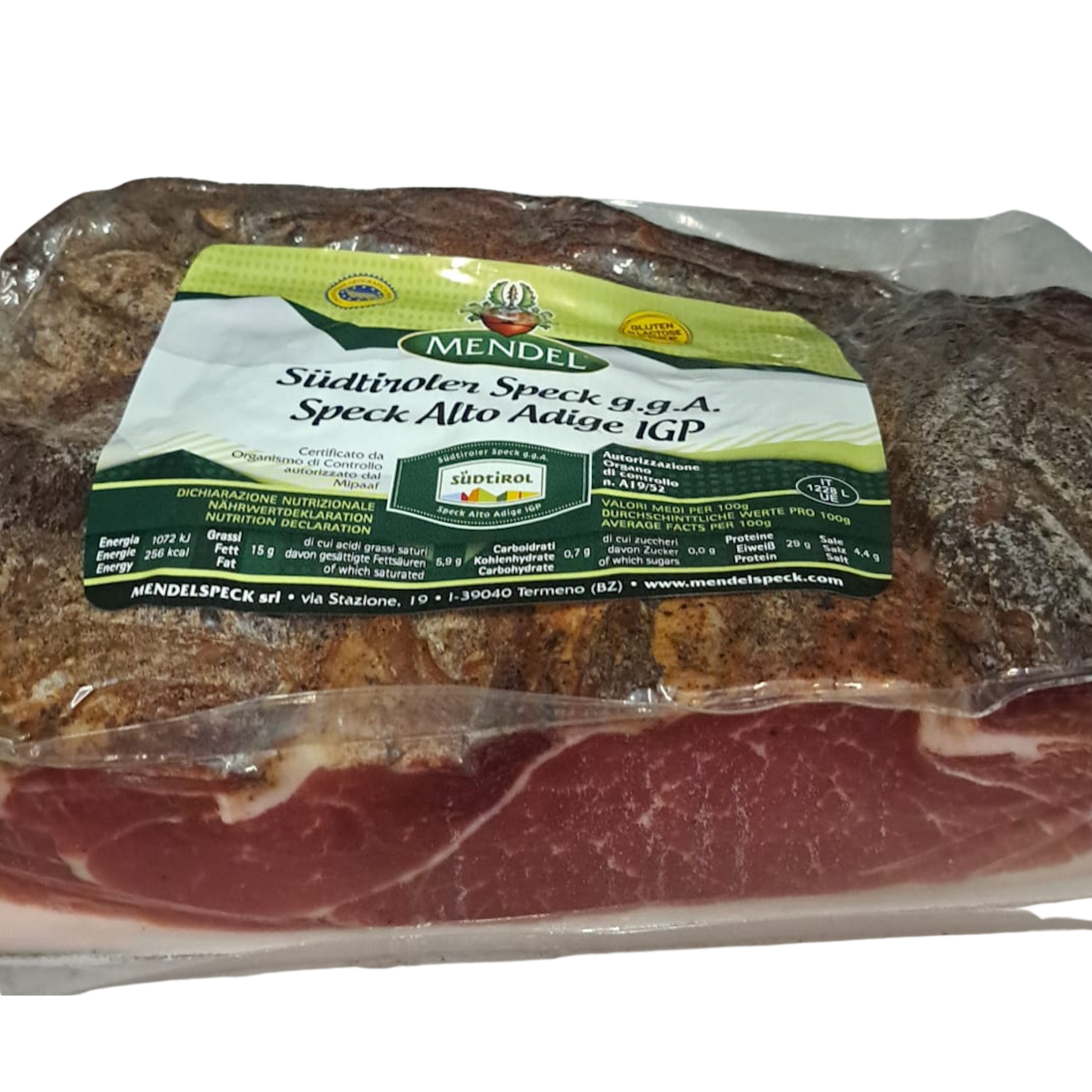 Speck Mendel IGP Alto Adige – Pieza 2,2 kg – Profesional Horeca