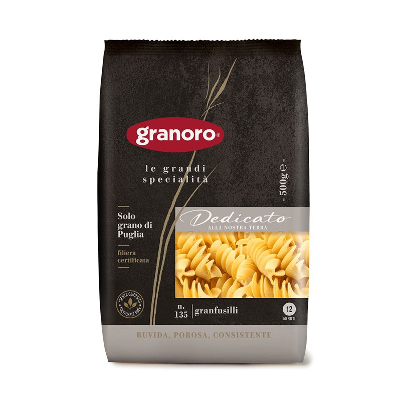 Granoro Gran Fusilli Attilio – Pasta italiana rizada de trigo duro 100%