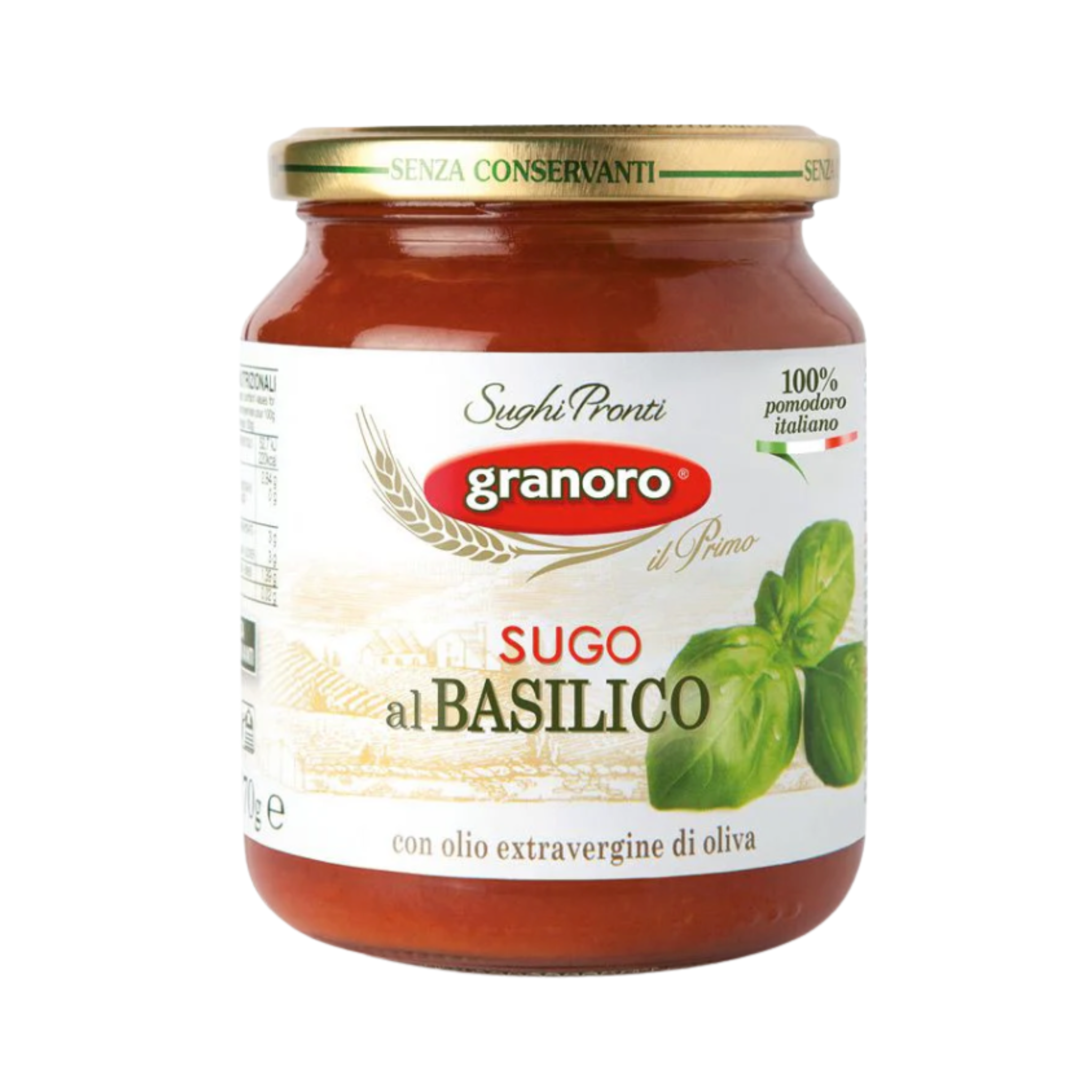 Granoro Sugo al Basilico – Salsa italiana de tomate con albahaca