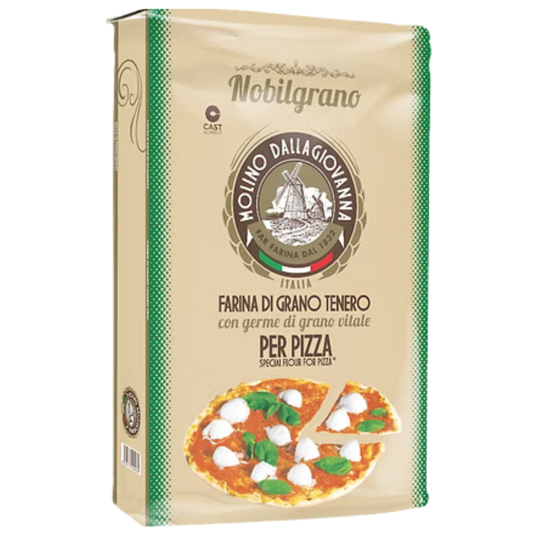 Harina Nobilgrano R VERDE – Tipo 0 y 1 – W340 – Dalla Giovanna 25 kg
