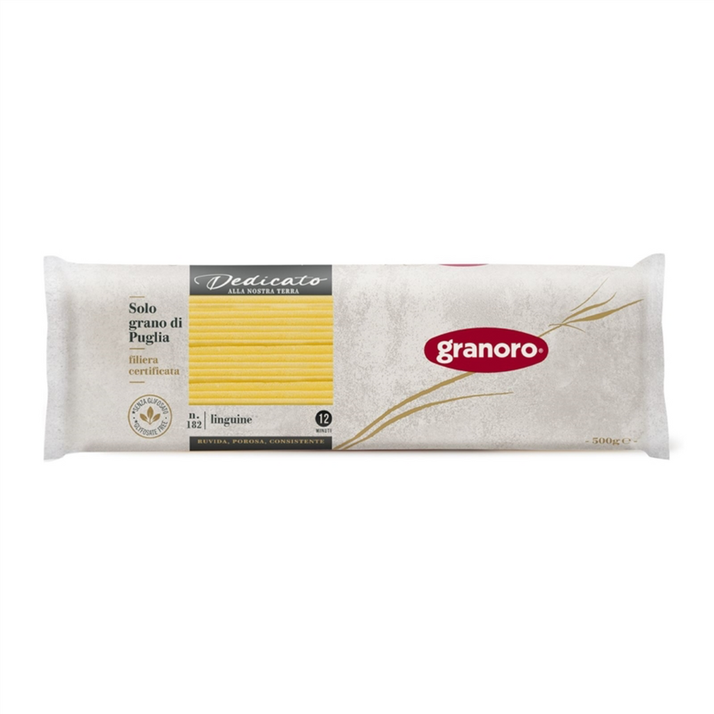 Granoro Linguine Dedicato Nº 182 – Pasta italiana 100% Puglia de trigo duro