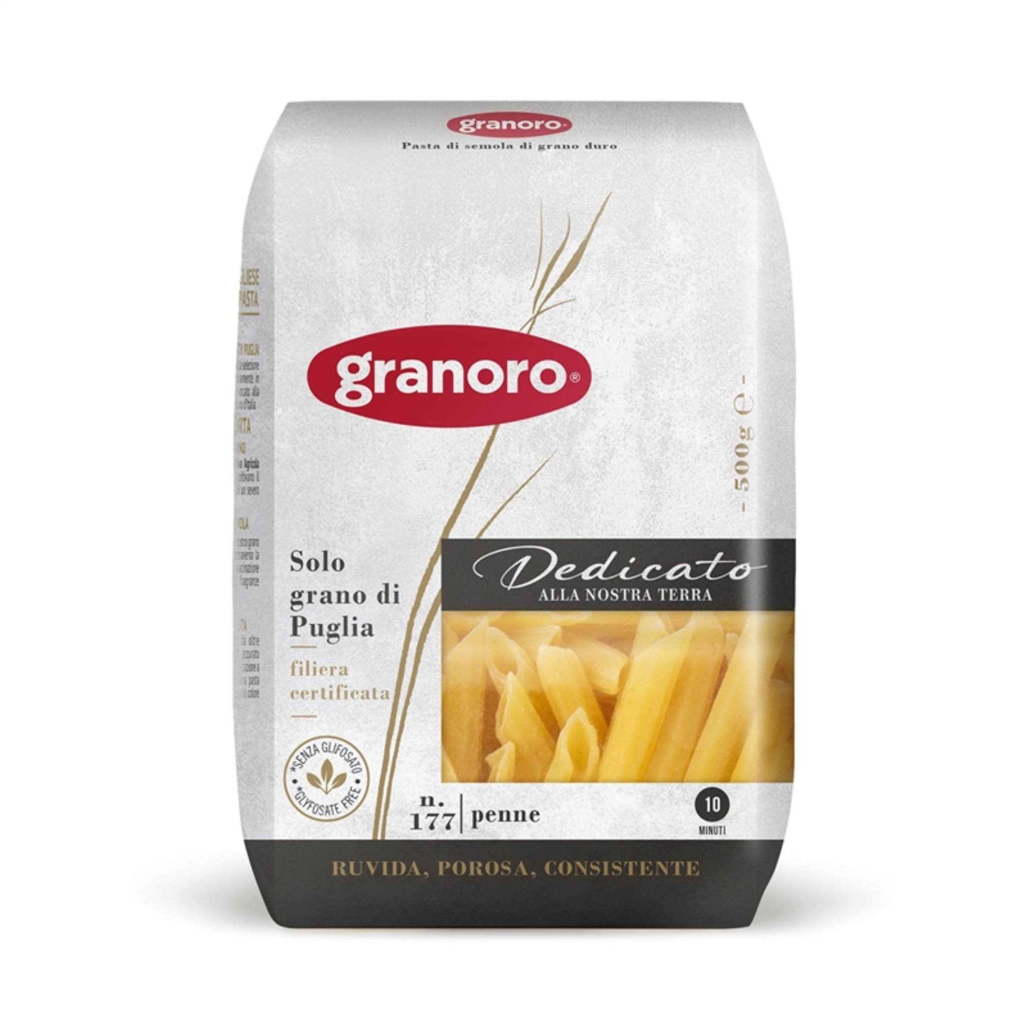 Granoro Penne Dedicato Nº 177 – Pasta italiana de trigo duro 100% Puglia