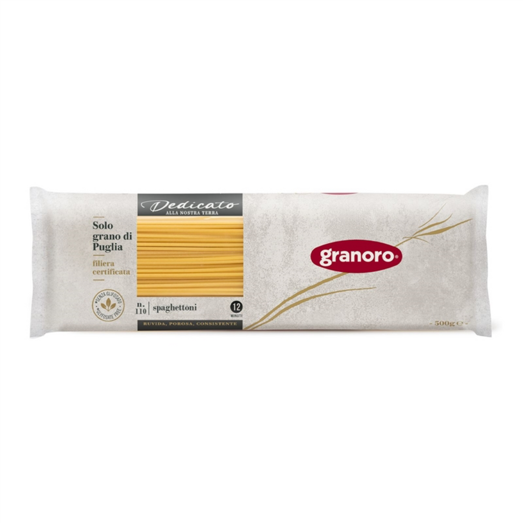 Granoro Spaghettoni Dedicato Nº 110 – Pasta italiana 100% Puglia de trigo duro